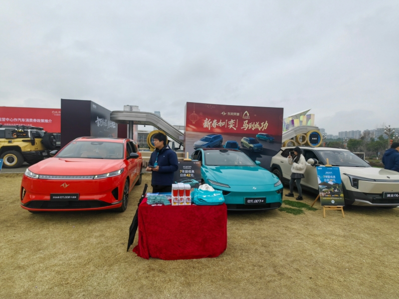 東風奕派汽車現場展示。人民網記者 郭婷婷攝