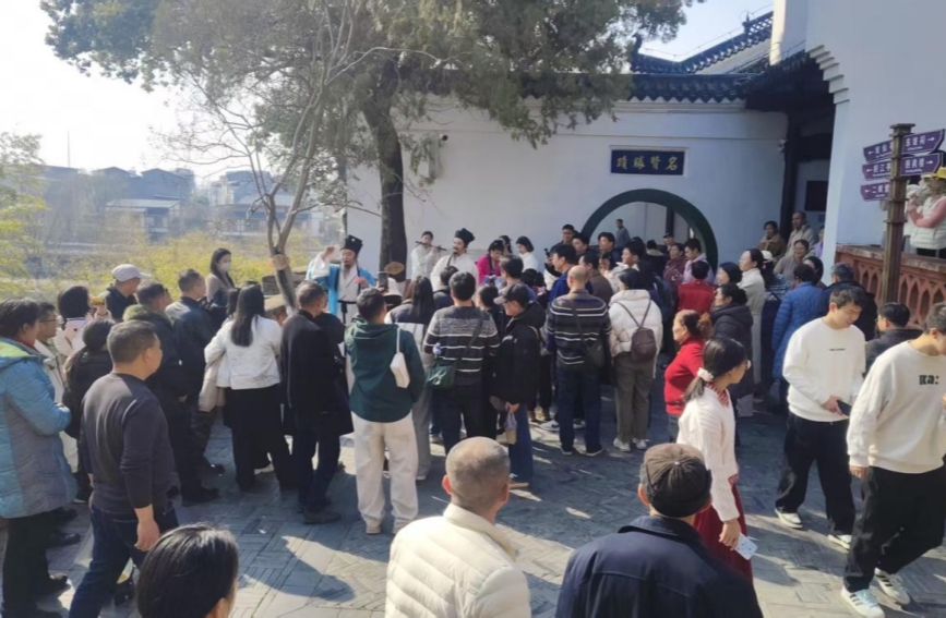 黄冈东坡赤壁景区春节现场