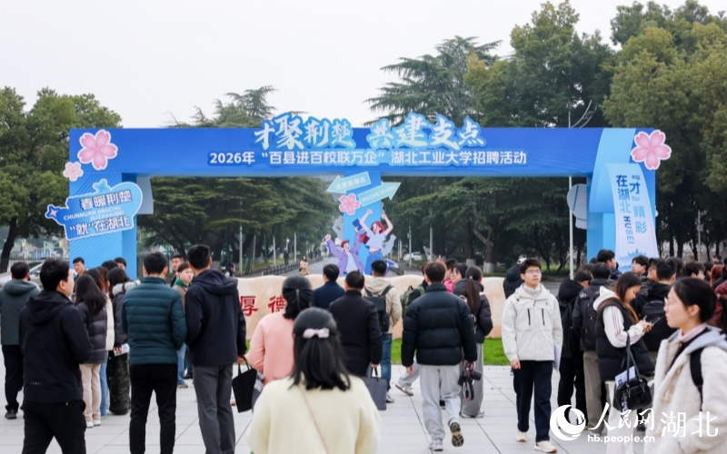 大学生在“百县进百校联万企”招聘会上求职。人民网记者 郭婷婷摄