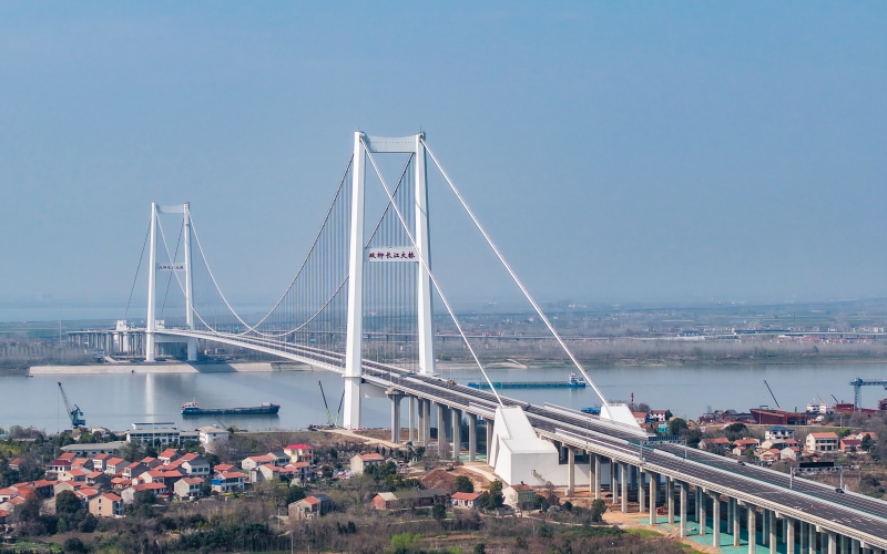 武汉双柳长江大桥。杨鑫摄