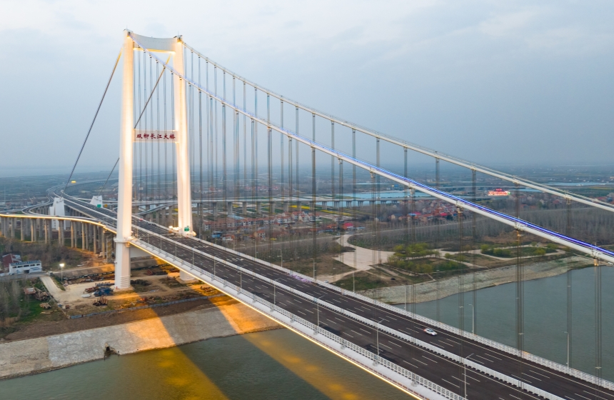 武汉双柳长江大桥。杨鑫摄