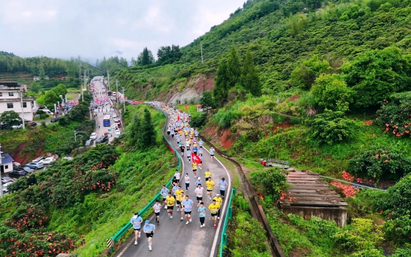 健康跑起跑现场。程思摄