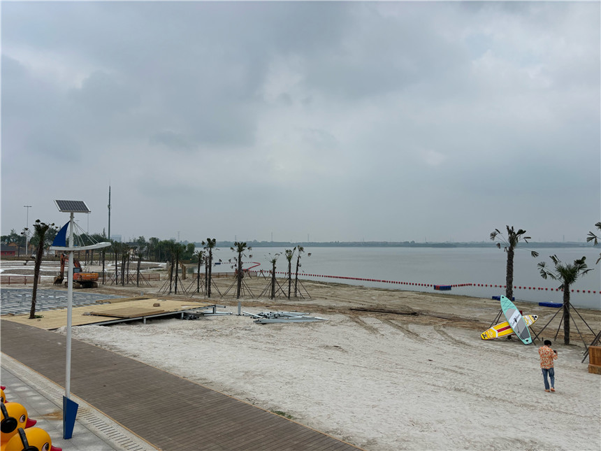 湖北孝感文旅休闲新地标奥体银色沙滩将迎客【2】