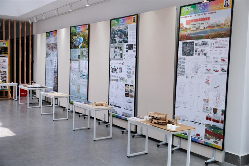 城建学部毕业展展区。