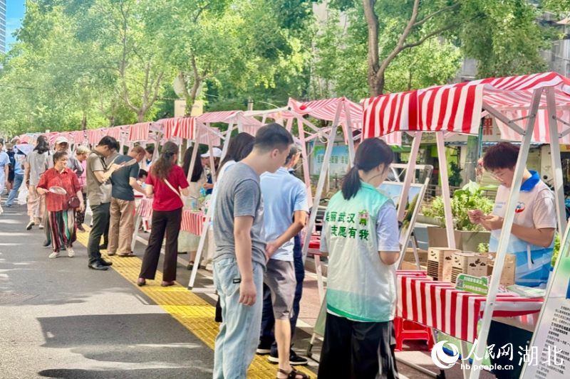 江漢區北湖街道舉行全民低碳實踐文化活動。人民網記者 張沛攝