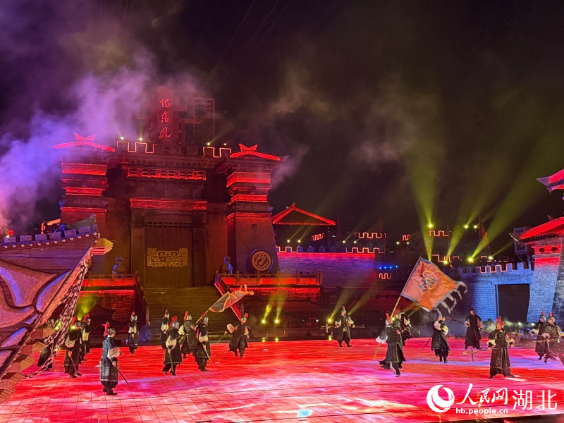赤壁·借东风》实景演出。人民网记者 周恬摄
