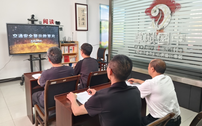 基层管理所员工学习交通安全警示片