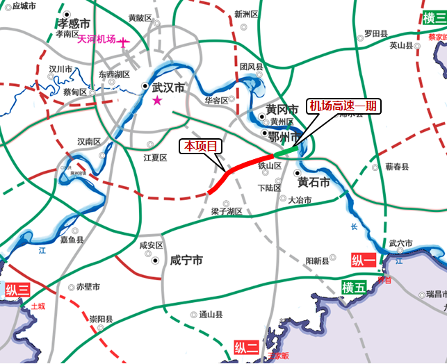 鄂州花湖机场高速二期交工验收 空陆联运再添智慧大动脉