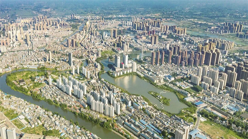 天门城区。天门市委宣传部供图