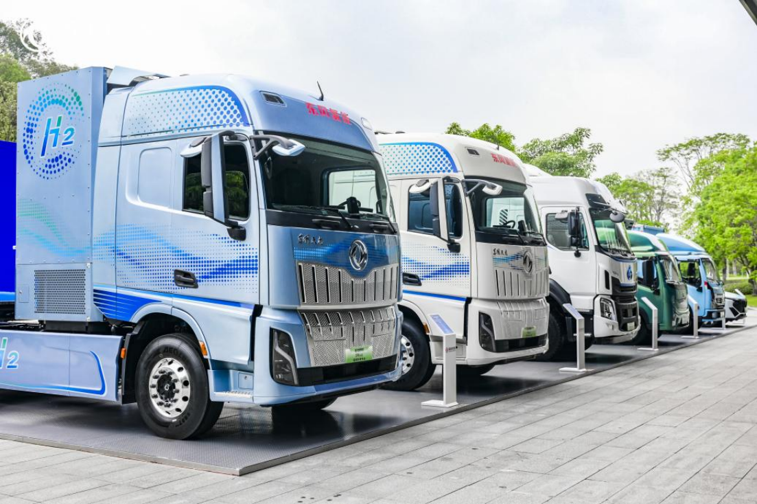 东风制造的氢能源汽车。东风公司供图