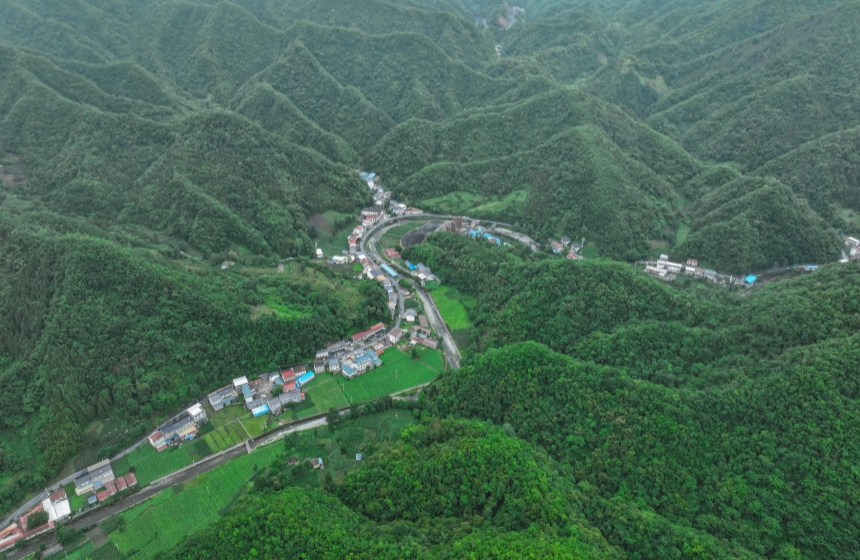 秦巴深山架通途照片