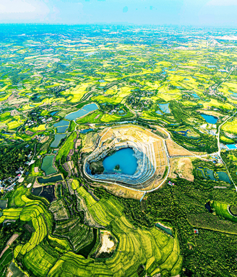 天門市皂市鎮大團山生機勃勃
