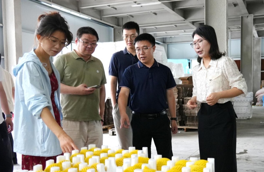 调研组一行实地探访顺源菌菇方舱项目情况。