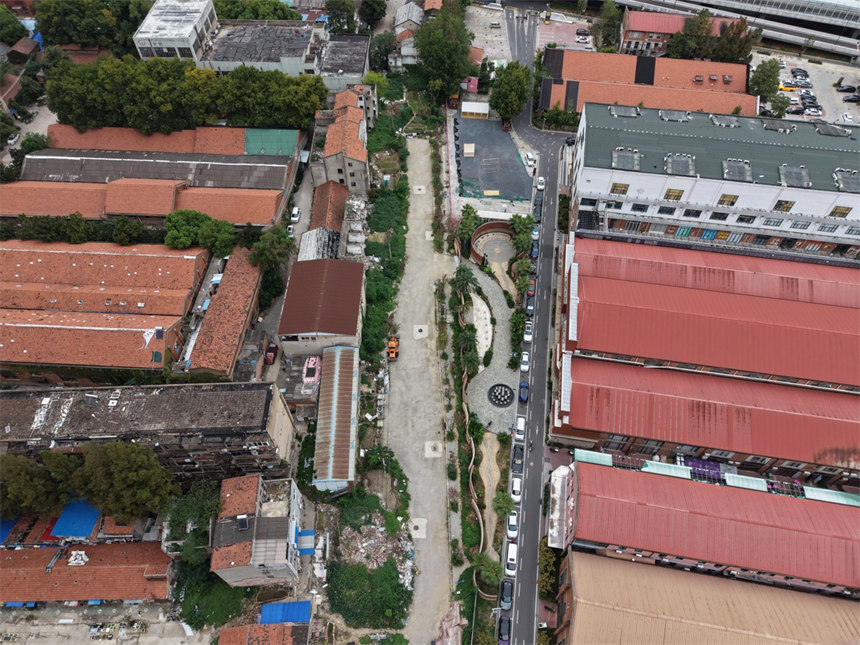 箫笳南路改造前。