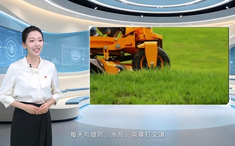 王婷玉在湖北省水利廳比賽現場。