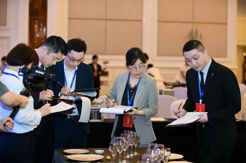 2026年湖北省星級旅游飯店服務技能競賽現場。