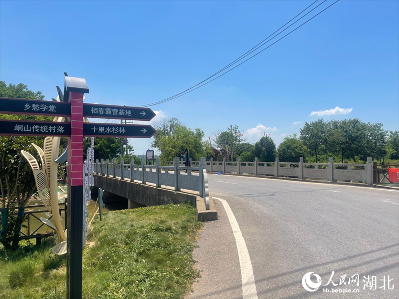 峒山村整洁的路面。人民网记者 周倩文摄