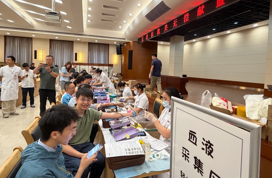 献血活动现场。