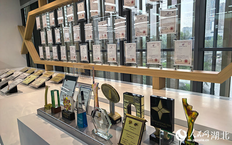 长飞光纤展厅。人民网记者 周雯摄